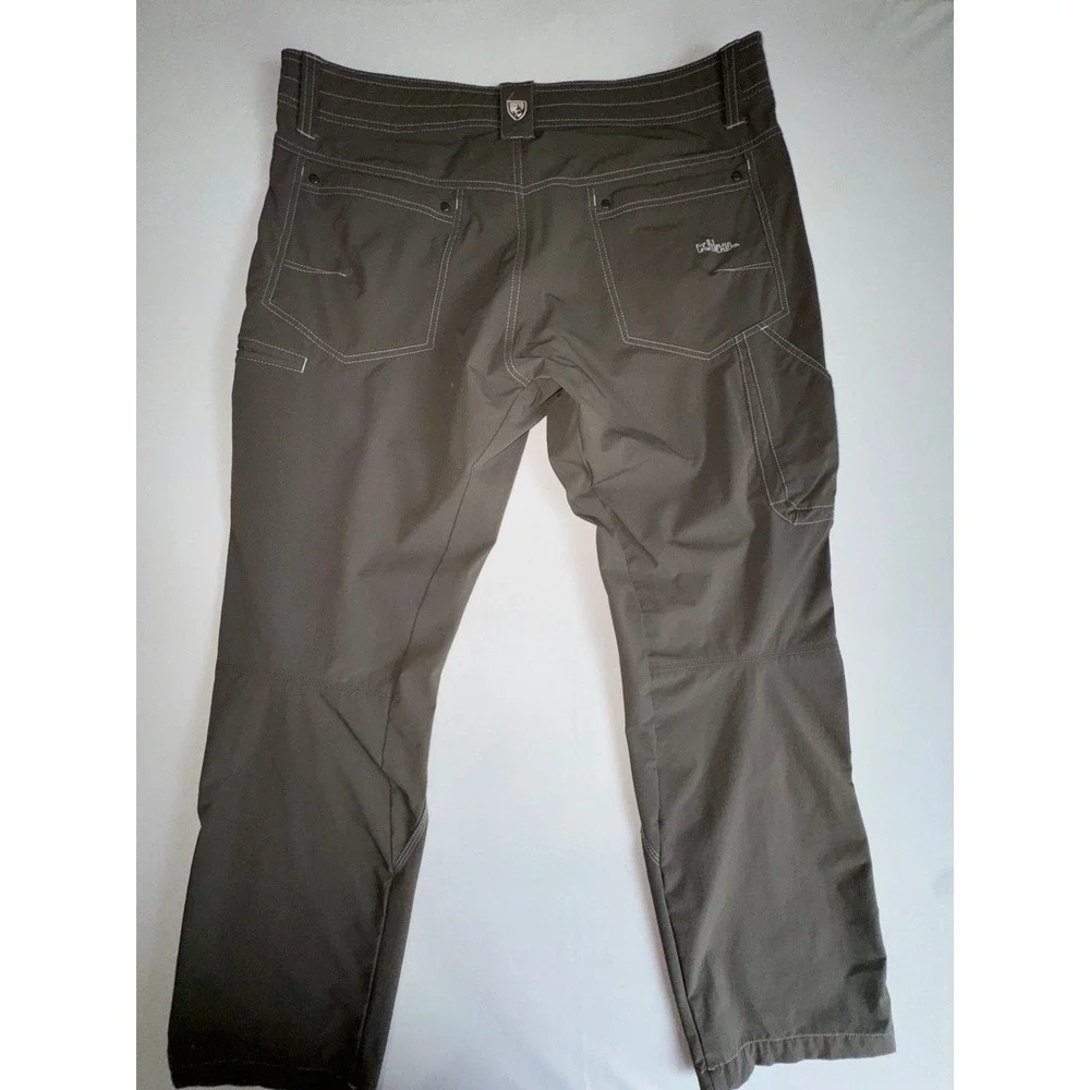 Kuhl Taupe Green Nylon Stretch Mens Hiking Outdoor Trail Utility‎ Pants 38x30